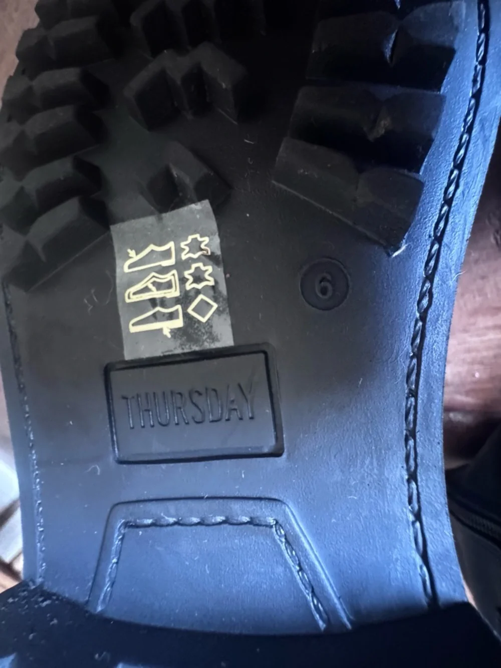 Thursday Quest Black Combat Moto Boots 6 (+) - Picture 12 of 16